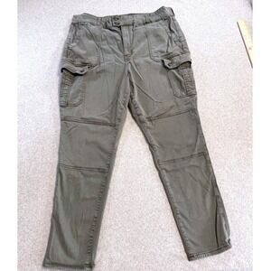 American Eagle Super Hi Rise Cargo Leggings Womens 22 Olive Green Utility Plus